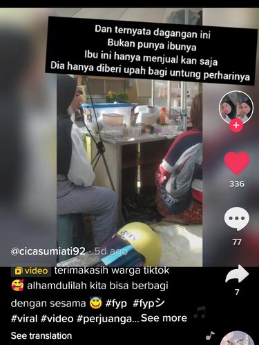Sedih! Ibu Ini Jualan Cimol Sambil Bawa Bayi 1 Bulan di Gerobaknya