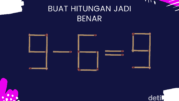 Otak Kamu Encer? Puzzle Batang Korek Api Ini Menguji Kreativitas