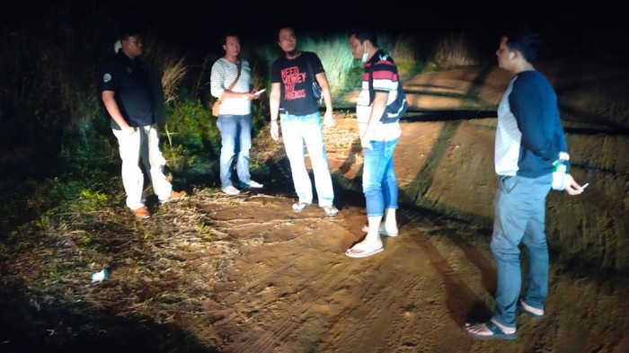 Polisi olah TKP kasus begal di Sukabumi