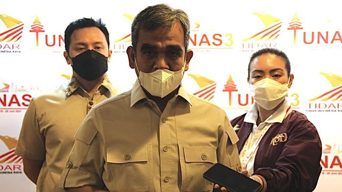 Sekjen Gerindra Ahmad Muzani (tengah)/Dok Gerindra