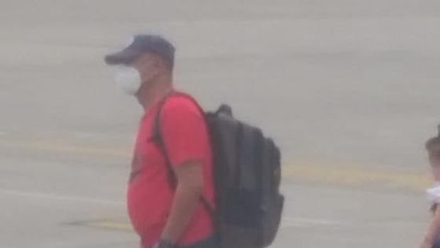 Sosok diduga Yafeti yang tengah berada di Bandara Kualanamu (Dok istimewa)