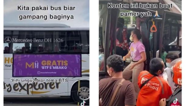 Salut! Netizen Ini Bagikan Sembako Tema BTS Meal untuk Ojol