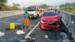 Ngeri Begini Kondisi Mobil Tabrakan Beruntun di Tol Boyolali