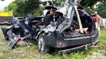 Ngeri Begini Kondisi Mobil Tabrakan Beruntun di Tol Boyolali