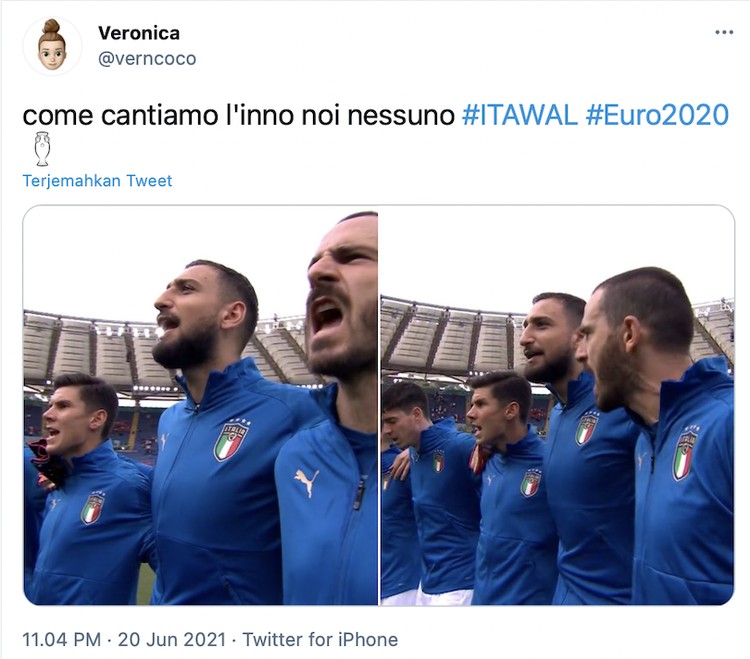 Italia tampil sempurna di fase grup Euro 2020 dengan menang beruntun dan tanpa kebobolan.