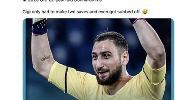 Muda dan berbahaya, itulah Donnaruma dalam mengawal gawang Italia di Euro 2020. Foto: Internet