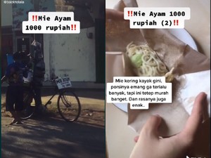 Viral Mie Ayam Harga 1.000 Rupiah Seporsi di Jember