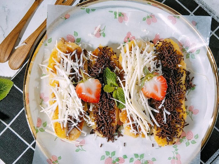 Resep Pisang Panggang Cokelat Keju Resep Pisang Panggang Cokelat Keju