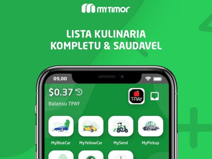 Telkomcel menghadirkan MyFood, layanan pesan antar serupa Go-Food di Timor Leste.