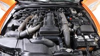  Toyota Supra standar ini membesut mesin 2JZ-GTE 3.0-liter inline, yang tanpa modifikasi pun bisa memuntahkan tenaga sekitar 320 hp dan torsi 427 Nm. Tenaga tersebut disalurkan melalui girboks otomatis 4-percepatan. Foto: Dok. Barrett-Jackson