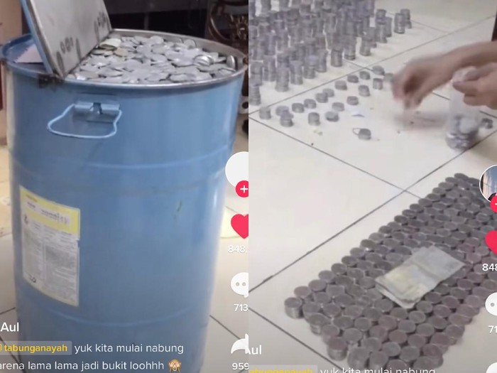 Viral momen bongkar celengan koin yang bernilai puluhan juta. Viral momen bongkar celengan koin yang bernilai puluhan juta.