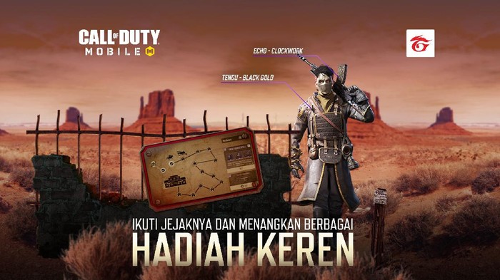 Dapatkan Karakter dan Senjata epic Gratis Garena Call of Duty: Mobile