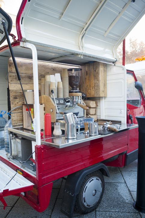 Jual kopi keliling pakai truk pick up dan vw combi