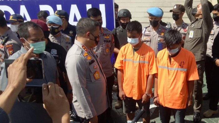 Konferensi pers di Polda Riau terkait kasus narkoba (Raja Adil-detikcom)