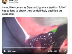 Haru Biru Netizen Rayakan Denmark Lolos Dramatis