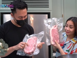 Sultan! Nagita Slavina Masak Tongseng Wagyu A5 Seharga Rp 6 Juta