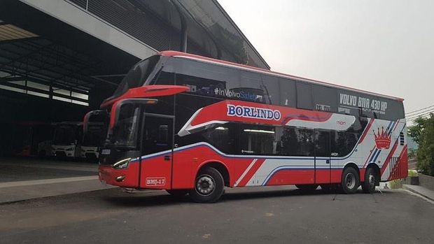 PO Borlindo asal Makassar (Sulawesi) menggunakan sasis bus premium