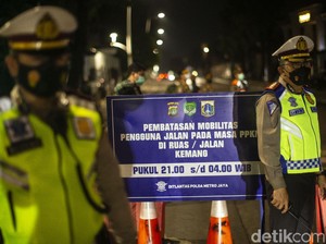 Polisi Akan Tambah 12 Titik Pembatasan Mobilitas Malam Hari di Jadetabek