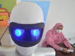Robot Sabai dan Midun dari Santri Putri