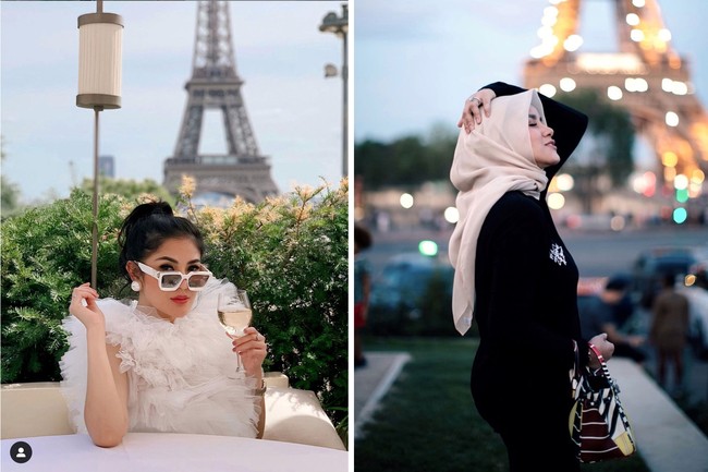 Nindy Ayunda dan Olla Ramlan sendiri tergabung dalam geng sosialita yang sama. Di mana anggota lainnya ada Ussy Sulistiawaty, Ashanty, dan juga Ririn Ekawati. Foto: dok. Instagram/@nindyayunda/@ollaramlanaufar