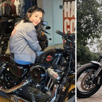 Sama-sama berpose di atas motor, mana yang menjadi favoritmu? Walaupun Nindy Ayunda dan Olla Ramlan memiliki gaya yang berbeda, tetapi tetap sama-sama terlihat keren ya.. Foto: dok. Instagram/@nindyayunda/@ollaramlanaufar