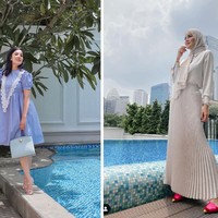 Persahabatan antara Nindy Ayunda dan Olla Ramlan dikabarkan sedang mengalami keretakan. Hal itu dikarenakan Nindy Ayunda kabarnya membicarakan Olla Ramlan secara diam-diam di belakangnya. Foto: dok. Instagram/@nindyayunda/@ollaramlanaufar