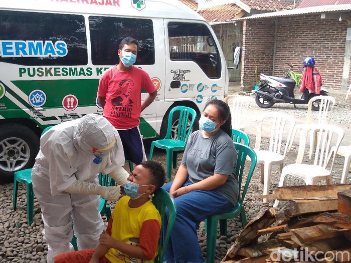Klaster hajatan di Desa Brecek, Kecamatan Kaligondang, Kabupaten Purbalingga, 28 orang positif Corona, Rabu (23/6/2021).