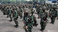 Apel digelar dengan menerapkan protokol kesehatan COVID-19.Apel kesiapan latihan ini diikuti sekitar 600 prajurit. Tank amfibi juga dihadirkan dalam apel latihan perang tersebut. Sejumlah kendaraan tempur dihadirkan dalam apel kesiapan latihan.