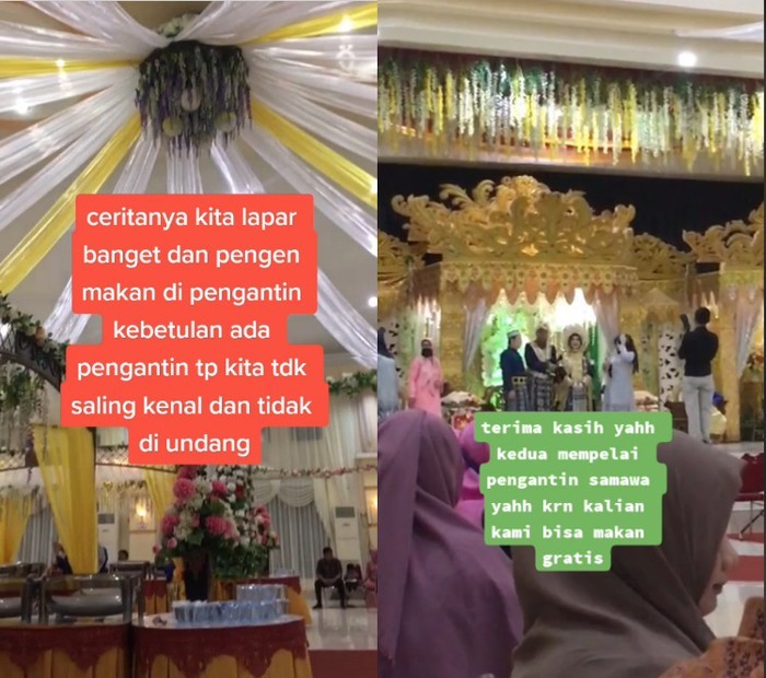 Numpang Makan Gratis di Kondangan Tanpa Diundang, 5 Konten Ini Jadi Viral