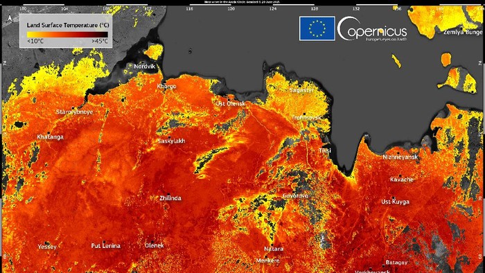 Suhu di Siberia tembus 48 derajat Celsius