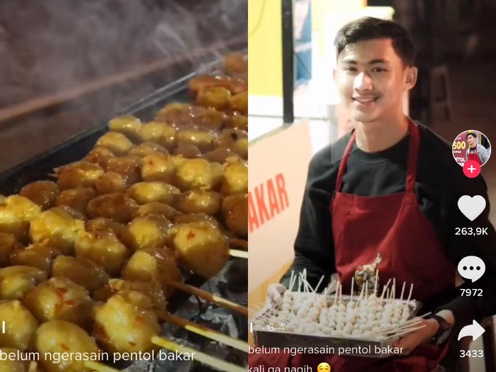 Viral pria yang terkena dampak pandemi, banting setir jualan pentol bakar Viral pria yang terkena dampak pandemi, banting setir jualan pentol bakar di Pontianak, Kalimantan Barat.