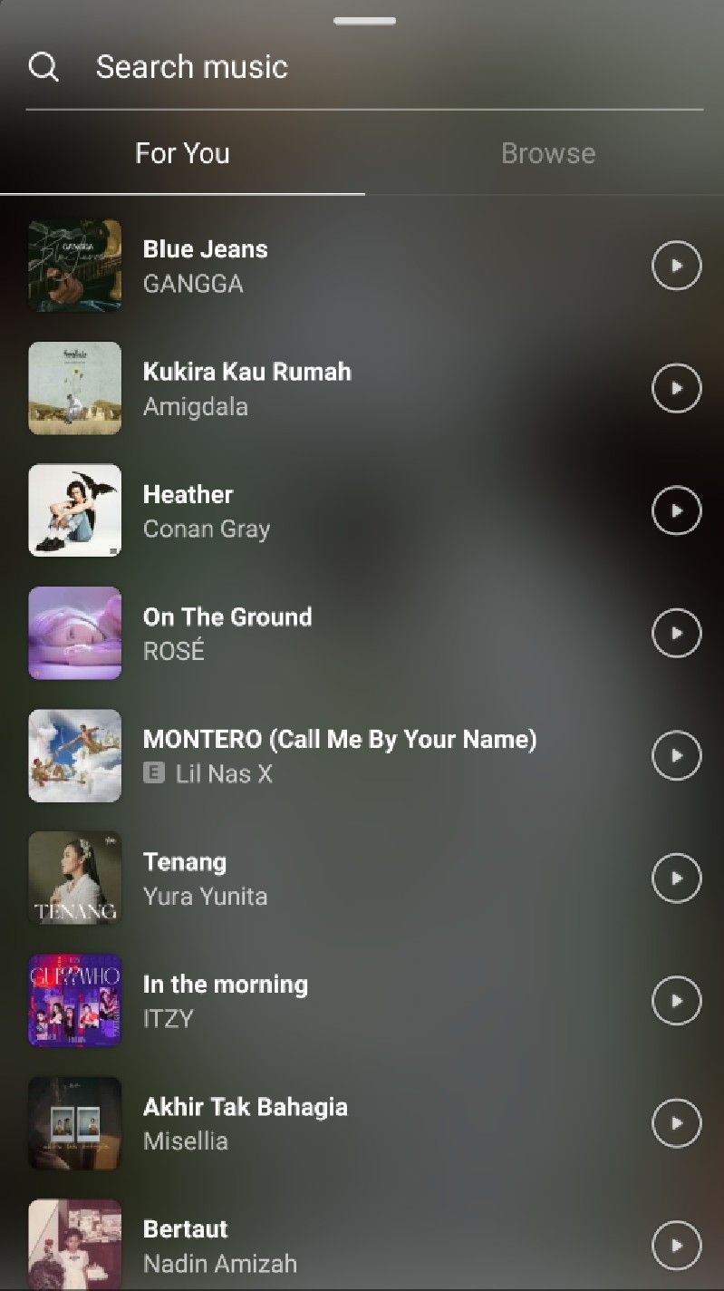 Instagram Music