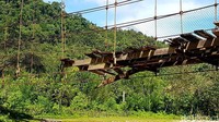 Jembatan ini sudah rusak sejak akhir tahun 2020 lalu.