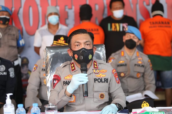 Konferensi pers kasus penembakan pemred di Sumut (dok. Polda Sumut)