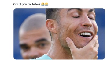 Haters bilang Cristiano Ronaldo itu raja penalti. Foto: Internet