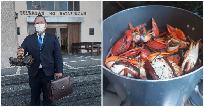 Wah! Pengacara Ini Terima Honor Kepiting Hidup dari Kliennya