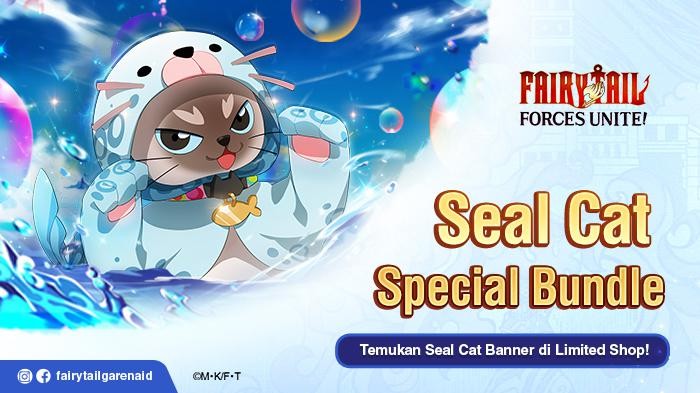 Seal Cat Magic Beast Kembali Hadir di Fairy Tail: Forces Unite!