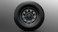 Lalu velg diganti baja 15 inci berkelir hitam, menggantikan velg Alloys 15 inci yang dipakai Jimny versi reguler. (Foto: Suzuki)