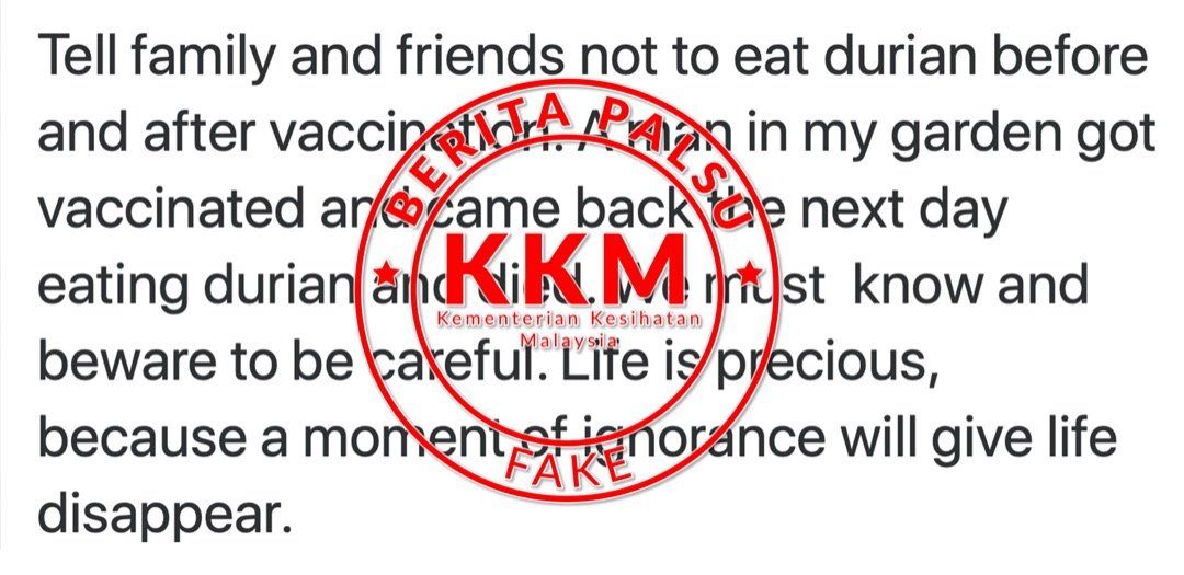 Viral Kisah Pria Tewas karena Makan Durian Usai Vaksin, Ini Faktanya