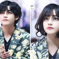 Bintang Hwarang: The Poet Warrior Youth ini mendapat julukan CGV karena ketampanannya tak lagi realistis. Tak heran bila V BTS tampil cantik bak boneka saat didandani secara virtual. Foto: dok Fansite VIBE, dok Naver