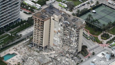 Brak! Apartemen di Tepi Pantai Miami Roboh