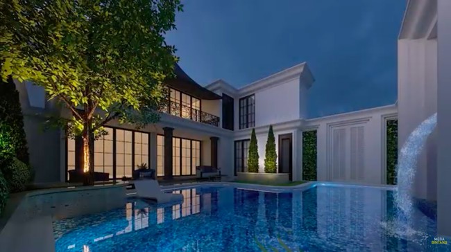 Inilah desain rumah baru Ivan Guwanan. Rumah tersebut dibeli Ivan dalam kondisi sudah jadi. Namun, presenter yang juga desainer itu melakukan renovasi sebelum menempatinya agar rumah tersebut sesuai dengan keinginannya. (Foto: YouTube/Ivan Gunawan)