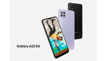 Galaxy A22 5G adalah HP 5G termurah yang ditawarkan Samsung di Tanah Air. HP ini memiliki layar 6,5 inch, refresh rate 90Hz, dan chipset Dimensity 700. Foto: dok Samsung