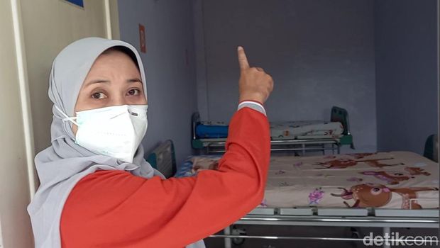 GOR di Tegal selatan yang disiapkan menjadi lokasi isolasi Corona, Jumat (25/6/2021).