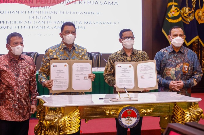 Kesepakatan KPK-Kementerian Pertahanan untuk gelar Bela Negara untuk pegawai KPK yang tak lolos menjadi ASN. (Dok Istimewa)