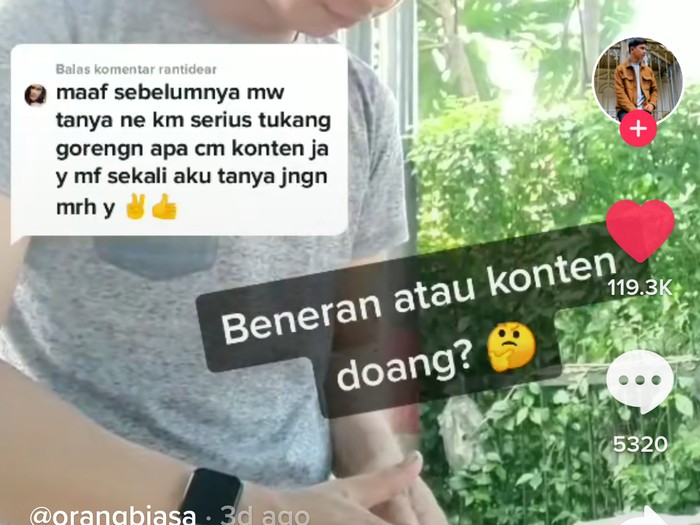 Lihat Tukang Gorengan Ganteng, Netizen: Pengin Beli Setiap Hari Lihat Tukang Gorengan Ganteng, Netizen: Pengin Beli Setiap Hari