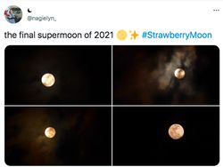 Penampakan Bulan Purnama Stroberi yang Memukau