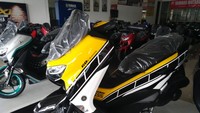 Modifikasi Yamaha Nmax bertema 60th Anniversary Yamaha Racing Foto: Dok. Yamaha Mataram Sakti Nganjuk