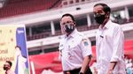 Jokowi Bareng Anies Pantau Vaksin Massal di GBK