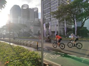 Ragam Cerita Pesepeda Tetap Gowes ke Sudirman Kala Corona Meningkat
